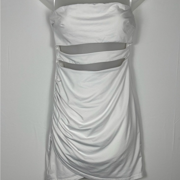 Superdown REVOLVE White Strapless Bodycon Cutout Mini Dress- M - Picture 5 of 12